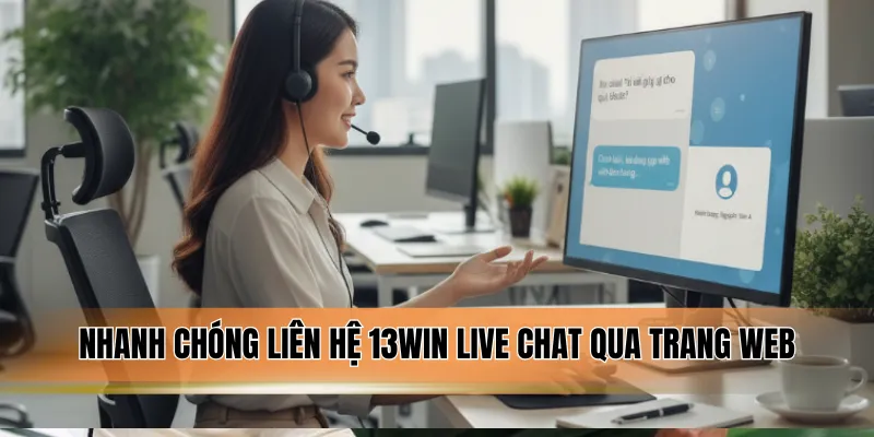 Nhanh chóng liên hệ 13WIN live chat qua trang web.